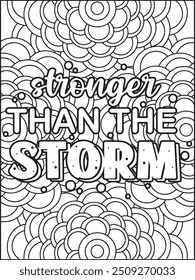 Motivational Quote Coloring Page for Adults. Inspirational Quote Coloring Page. Positive Vibes Coloring Page.