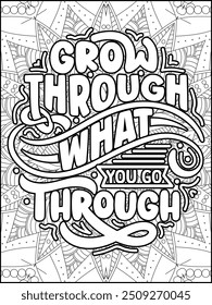 Motivational Quote Coloring Page for Adults. Inspirational Quote Coloring Page. Positive Vibes Coloring Page.