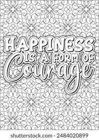 Motivational quote coloring page, Inspirational quote coloring pages, adult coloring pages