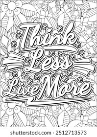 Motivational Quote Coloring Page. Inspirational Quote Coloring Page. Positive Vibes Quote. Mandala Quote Coloring Page.