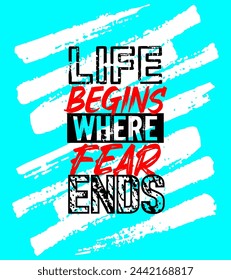 Motivational Quote Grunge Creative Vector Poster Typography