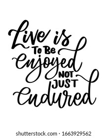 motivational quote lettering print art vector