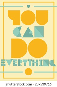 Motivational quote poster