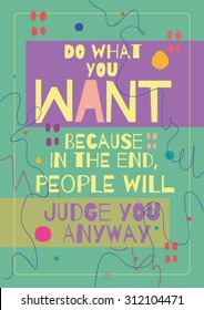 Motivational quote poster
