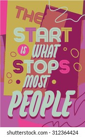 Motivational quote poster