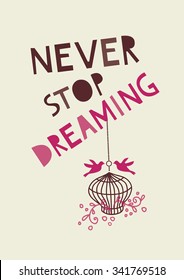 Motivational quote poster