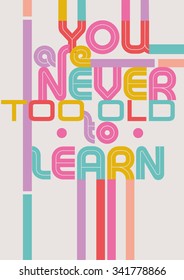 Motivational quote poster
