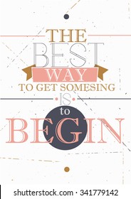 Motivational quote poster