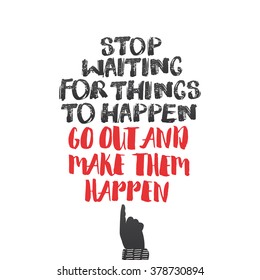 Motivational quote poster.