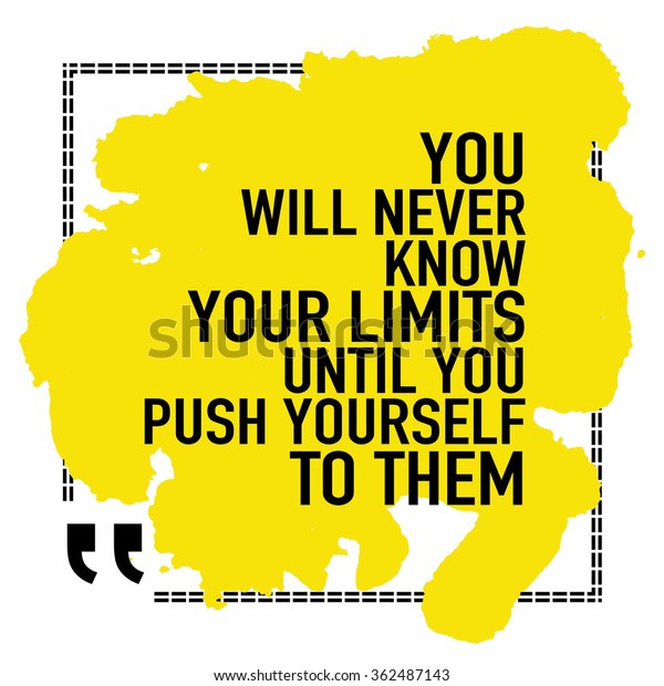 Motivational Quote Poster You Will Never Stock Vector (Royalty Free