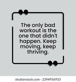 Motivational Quote regarding obesity, Vector illustration