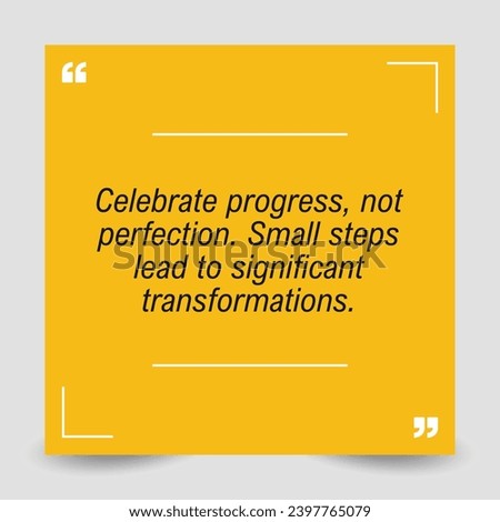 Motivational Quote regarding obesity, Vector illustration