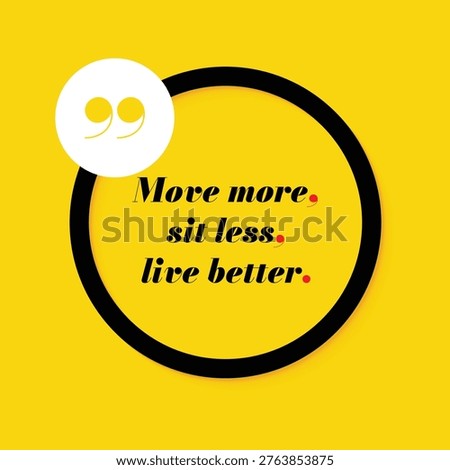 Motivational Quote regarding obesity, Vector illustration
