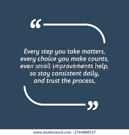 Motivational Quote regarding obesity, Vector illustration