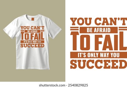 Citação motivacional vetor de design de t-shirt ondulada retro