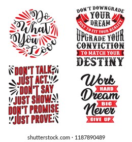 Motivational Quote and saying set