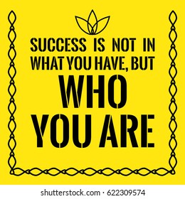 Motivational Quote Success Not What You Stock Vector (Royalty Free ...