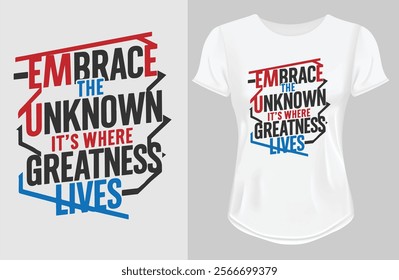 Motivational quote t shirt vector