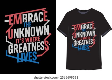 Motivational quote t shirt vector