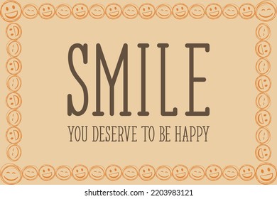 Motivational quote template design. Vector illustration.
