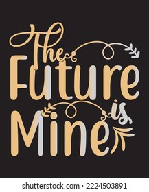 Motivational quote typography print vector design