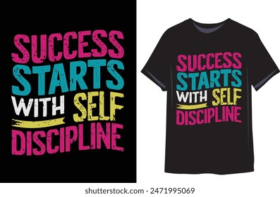 Motivational quote typography t shirt vector illustrator