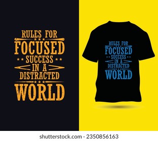 Motivational quote Typography t-shirt design Template