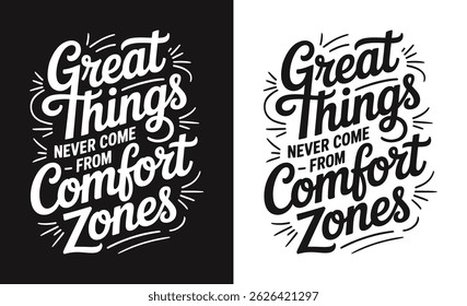 Motivational quote typography t-shirt design