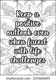 Motivational Quotes Coloring Page. Quotes Coloring Page. Motivational Quotes