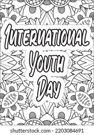 Motivational quotes coloring page for Adult. Inspirational quotes coloring page. Affirmative quotes coloring page. Positive quotes coloring page. Motivational swear word. Motivational typography.