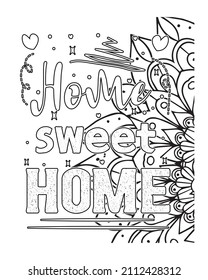 Motivational Quotes coloring page . inspirational  Quotes coloring page. hand draw line art style vector