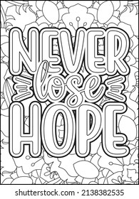 Motivational quotes coloring page. Inspirational quotes coloring page. Affirmative quotes coloring page. Positive quotes. Good vibes. Swear word coloring page. Motivational typography.