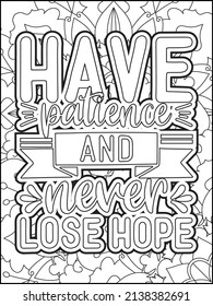 Motivational quotes coloring page. Inspirational quotes coloring page. Affirmative quotes coloring page. Positive quotes. Good vibes. Swear word coloring page. Motivational typography.