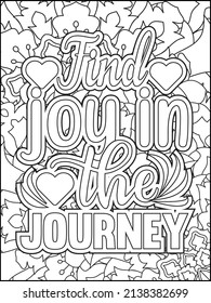 Motivational quotes coloring page. Inspirational quotes coloring page. Affirmative quotes coloring page. Positive quotes. Good vibes. Swear word coloring page. Motivational typography.