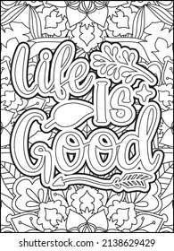 Motivational quotes coloring page. Inspirational quotes coloring page. Affirmative quotes coloring page. Positive quotes coloring page. Good vibes. Motivational swear word. Motivational typography.
