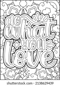 Motivational quotes coloring page. Inspirational quotes coloring page. Affirmative quotes coloring page. Positive quotes coloring page. Good vibes. Motivational swear word. Motivational typography.
