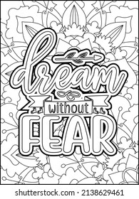 Motivational quotes coloring page. Inspirational quotes coloring page. Affirmative quotes coloring page. Positive quotes coloring page. Good vibes. Motivational swear word. Motivational typography.
