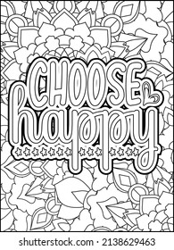 Motivational quotes coloring page. Inspirational quotes coloring page. Affirmative quotes coloring page. Positive quotes coloring page. Good vibes. Motivational swear word. Motivational typography.
