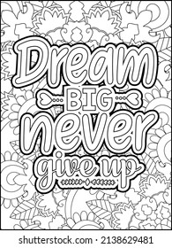 Motivational quotes coloring page. Inspirational quotes coloring page. Affirmative quotes coloring page. Positive quotes coloring page. Good vibes. Motivational swear word. Motivational typography.
