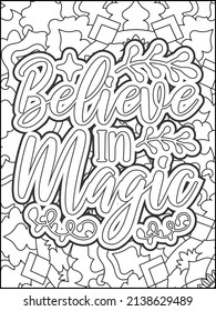 Motivational quotes coloring page. Inspirational quotes coloring page. Affirmative quotes coloring page. Positive quotes coloring page. Good vibes. Motivational swear word. Motivational typography.
