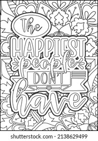 Motivational quotes coloring page. Inspirational quotes coloring page. Affirmative quotes coloring page. Positive quotes coloring page. Good vibes. Motivational swear word. Motivational typography.
