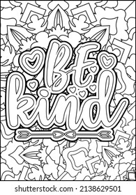 Motivational quotes coloring page. Inspirational quotes coloring page. Affirmative quotes coloring page. Positive quotes coloring page. Good vibes. Motivational swear word. Motivational typography.
