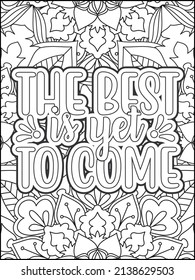 Motivational quotes coloring page. Inspirational quotes coloring page. Affirmative quotes coloring page. Positive quotes coloring page. Good vibes. Motivational swear word. Motivational typography.
