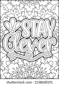 Motivational quotes coloring page. Inspirational quotes coloring page. Affirmative quotes coloring page. Positive quotes coloring page. Good vibes. Motivational swear word. Motivational typography.