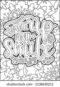 Motivational quotes coloring page. Inspirational quotes coloring page. Affirmative quotes coloring page. Positive quotes coloring page. Good vibes. Motivational swear word. Motivational typography.