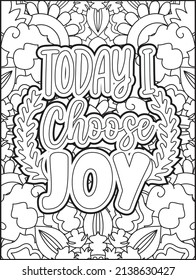 Motivational quotes coloring page. Inspirational quotes coloring page. Affirmative quotes coloring page. Positive quotes coloring page. Good vibes. Motivational swear word. Motivational typography.