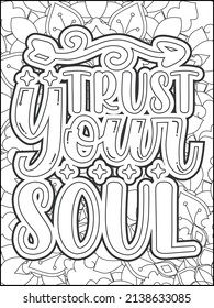 Motivational quotes coloring page. Inspirational quotes coloring page. Affirmative quotes coloring page. Positive quotes coloring page. Good vibes. Motivational swear word. Motivational typography.