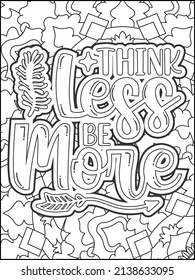 Motivational quotes coloring page. Inspirational quotes coloring page. Affirmative quotes coloring page. Positive quotes coloring page. Good vibes. Motivational swear word. Motivational typography.