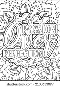 Motivational quotes coloring page. Inspirational quotes coloring page. Affirmative quotes coloring page. Positive quotes coloring page. Good vibes. Motivational swear word. Motivational typography.