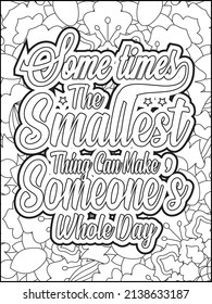 Motivational quotes coloring page. Inspirational quotes coloring page. Affirmative quotes coloring page. Positive quotes coloring page. Good vibes. Motivational swear word. Motivational typography.